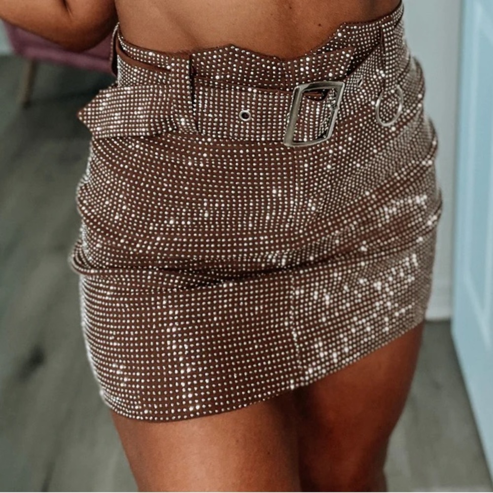 ThomasRunway Rockstar Studded Skirt